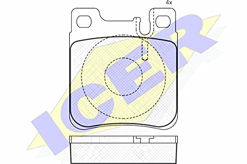 Icer Brakes 180976 Bremsbelagsatz, Scheibenbremse von ICER