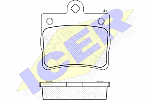 Icer Brakes 181310 Bremsbelagsatz, Scheibenbremse von ICER