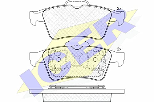 Icer Brakes 181433 Bremsbelagsatz, Scheibenbremse von ICER