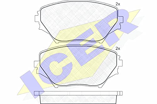 Icer Brakes 181519 Bremsbelagsatz, Scheibenbremse von ICER