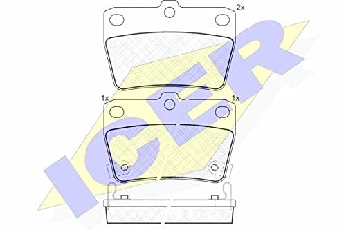 Icer Brakes 181520 Bremsbelagsatz, Scheibenbremse von ICER