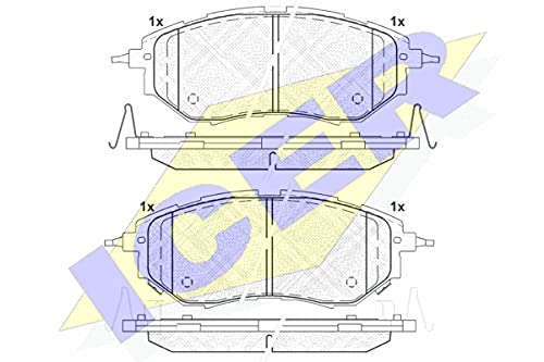 Icer Brakes 181697 Bremsbelagsatz, Scheibenbremse von ICER