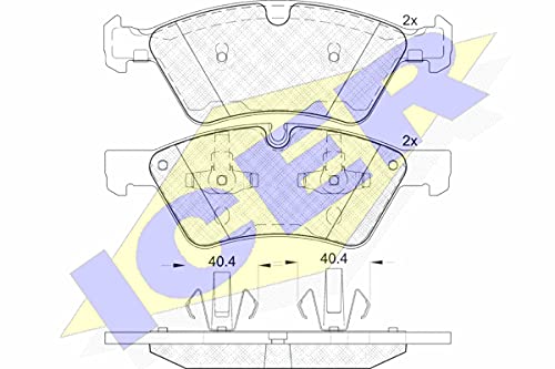 Icer Brakes 181771 Bremsbelagsatz, Scheibenbremse von ICER