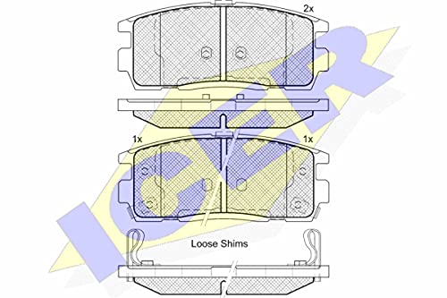 Icer Brakes 181799 Bremsbelagsatz, Scheibenbremse von ICER