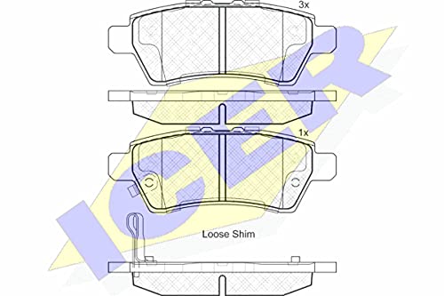 Icer Brakes 181934 Bremsbelagsatz, Scheibenbremse von ICER
