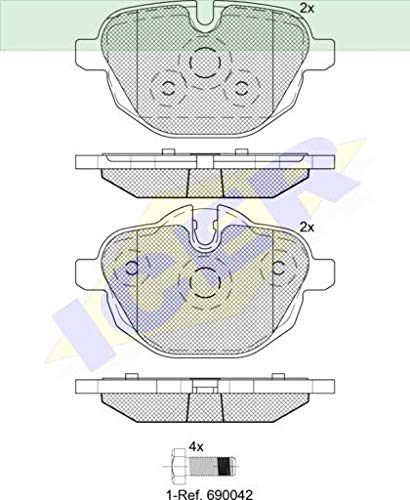 Icer Brakes 182004 Bremsbelagsatz, Scheibenbremse von ICER