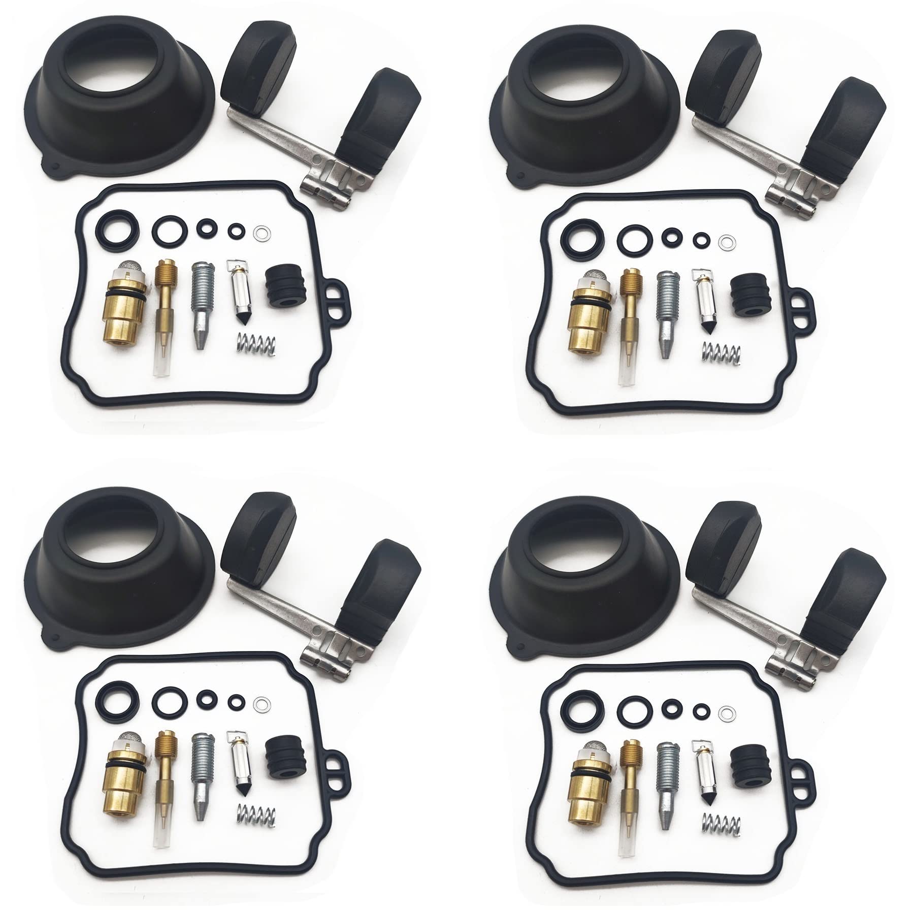 Vergaser-Reparatursatz Kolbenmembran schwimmende Nadeldichtungsteile für Yamaha Seca II XJ600N XJ600S 1996-2003 XJ600 XJ 600 N S (Farbe: 4 Sets) von ICHIPY