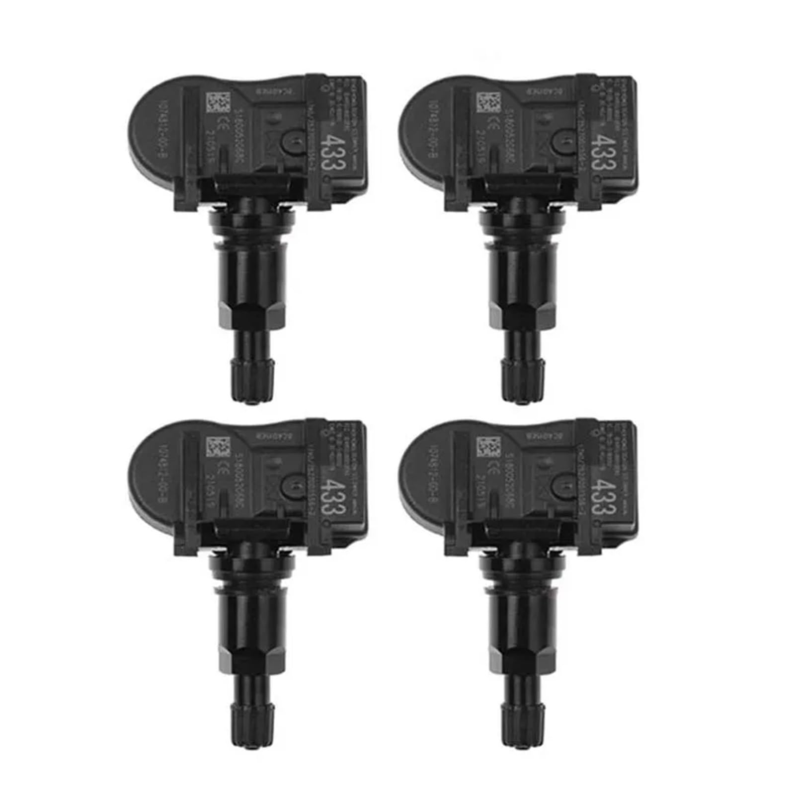 1074812-00-B 107481200B TPMS Reifendrucksensor 433 MHz, kompatibel for Tesla Model 3 Model S Model X (Color : 4 pcs) von ICOBES