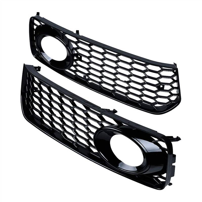 Auto Sport Frontgrill für Audi A5 S-Line S5 B8 RS5 2008-2012,Frontstoßstange Gitter Kühlergrill Auto Front Grill Radiator Kühlergrille Zubehör von ICOBES