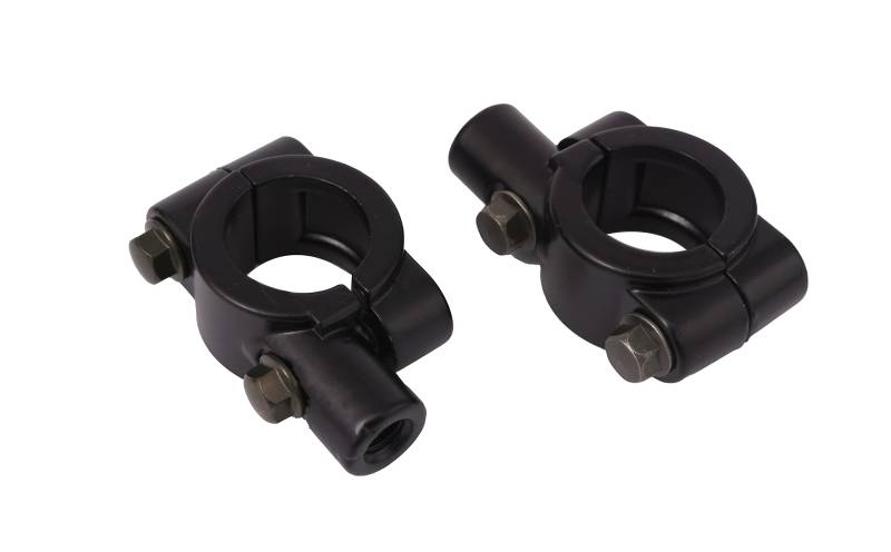 ICTRONIX Paar Universal 8mm Motorrad Spiegel Halterungen Lenker Halter Aluminum Für 22mm Lenker Schwarz von ICTRONIX