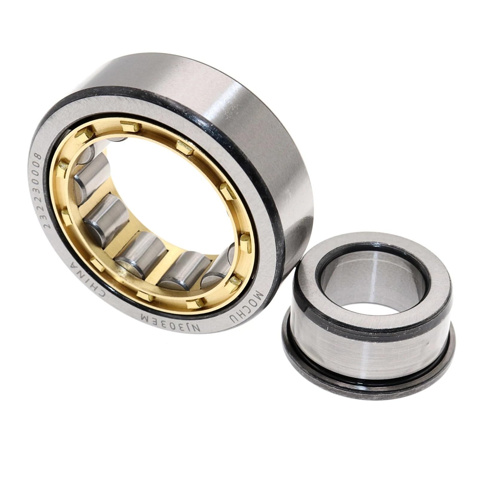 1 Piece NJ303EM NJ303 42303 H 17x47x14 Cylindrical Roller Bearings Single Row Machined Brass cage ICXLPMC von ICXLPMC