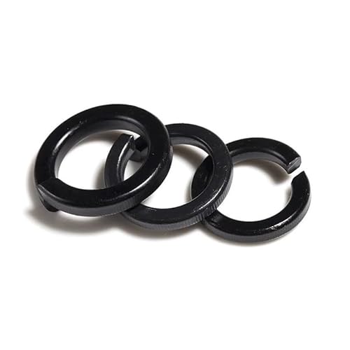 10/100pcs M1.6 M2 M2.5 M3 M4 M5 M6 M8 M10 M12 DIN127 GB93 Black 304 Stainless Steel Spring Washer Split Lock Elastic Gasket ICXLPMC(100pcs M2) von ICXLPMC