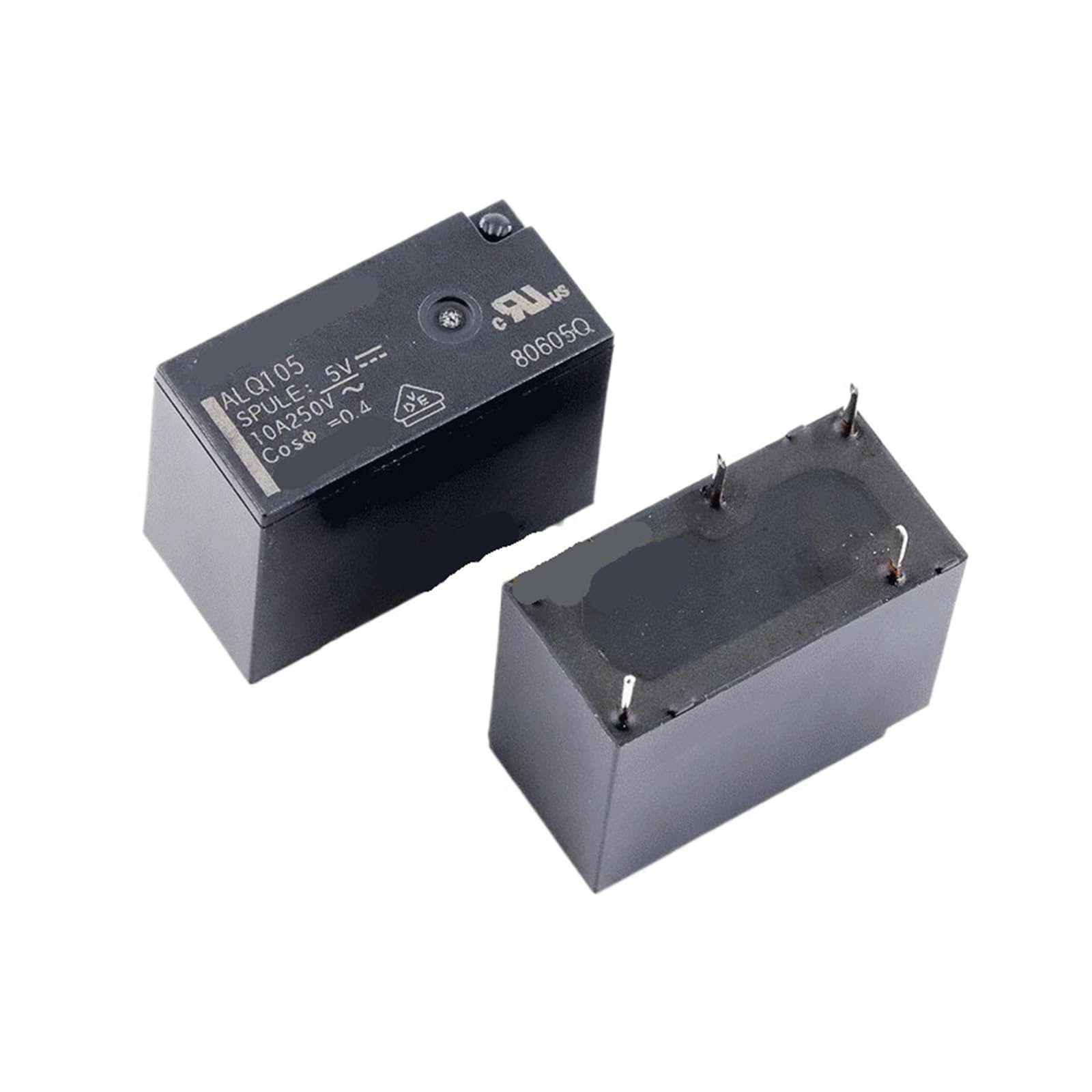 100Pcs relay ALQ105 ALQ112 ALQ124 5pin 10a250v one Open and one close can replace JQ1AP DC5V 12V 24V ICXLPMC(ALQ112 DC12V) von ICXLPMC