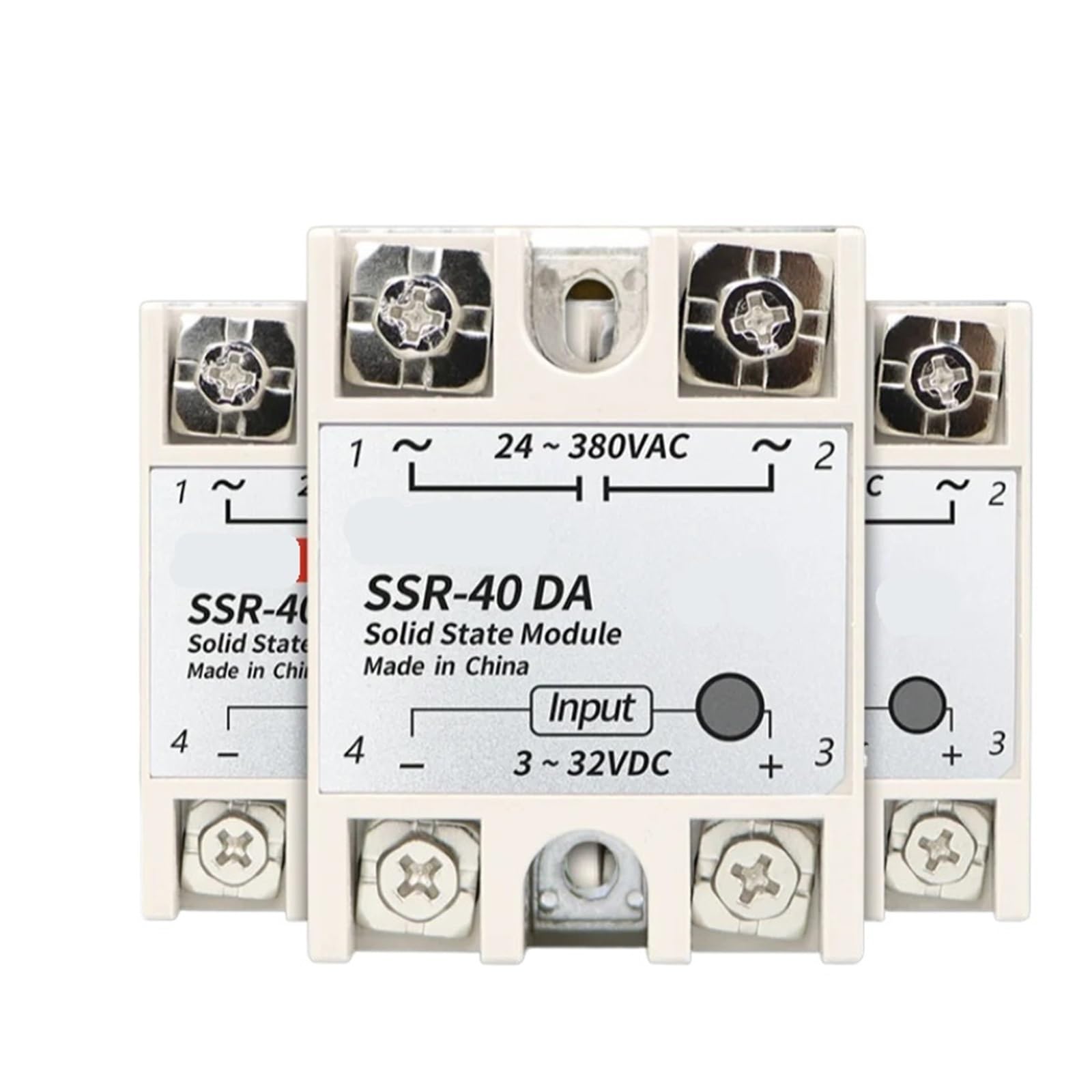 10A SSR 25A 30A 50A 60A 80A 100A Solid State Relay Output 3-32VDC 24-480VAC 220V Single Phase DC TO AC 40A Relay SSR HeatSink ICXLPMC(SSR-10A) von ICXLPMC