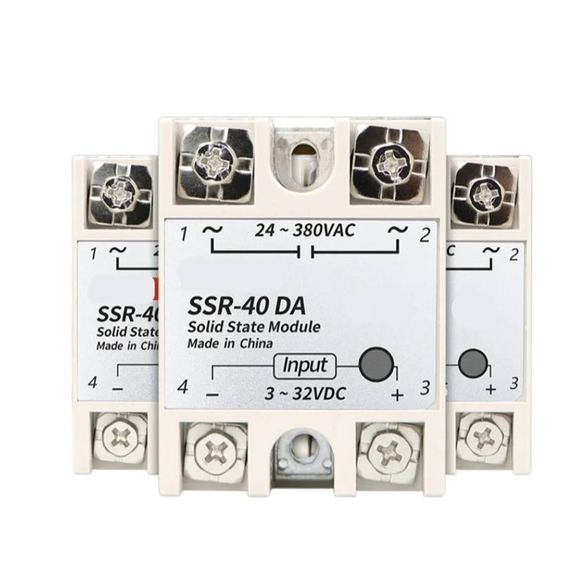 10A SSR 25A 30A 50A 60A 80A 100A Solid State Relay Output 3-32VDC 24-480VAC 220V Single Phase DC TO AC 40A Relay SSR HeatSink ICXLPMC(SSR-30A) von ICXLPMC