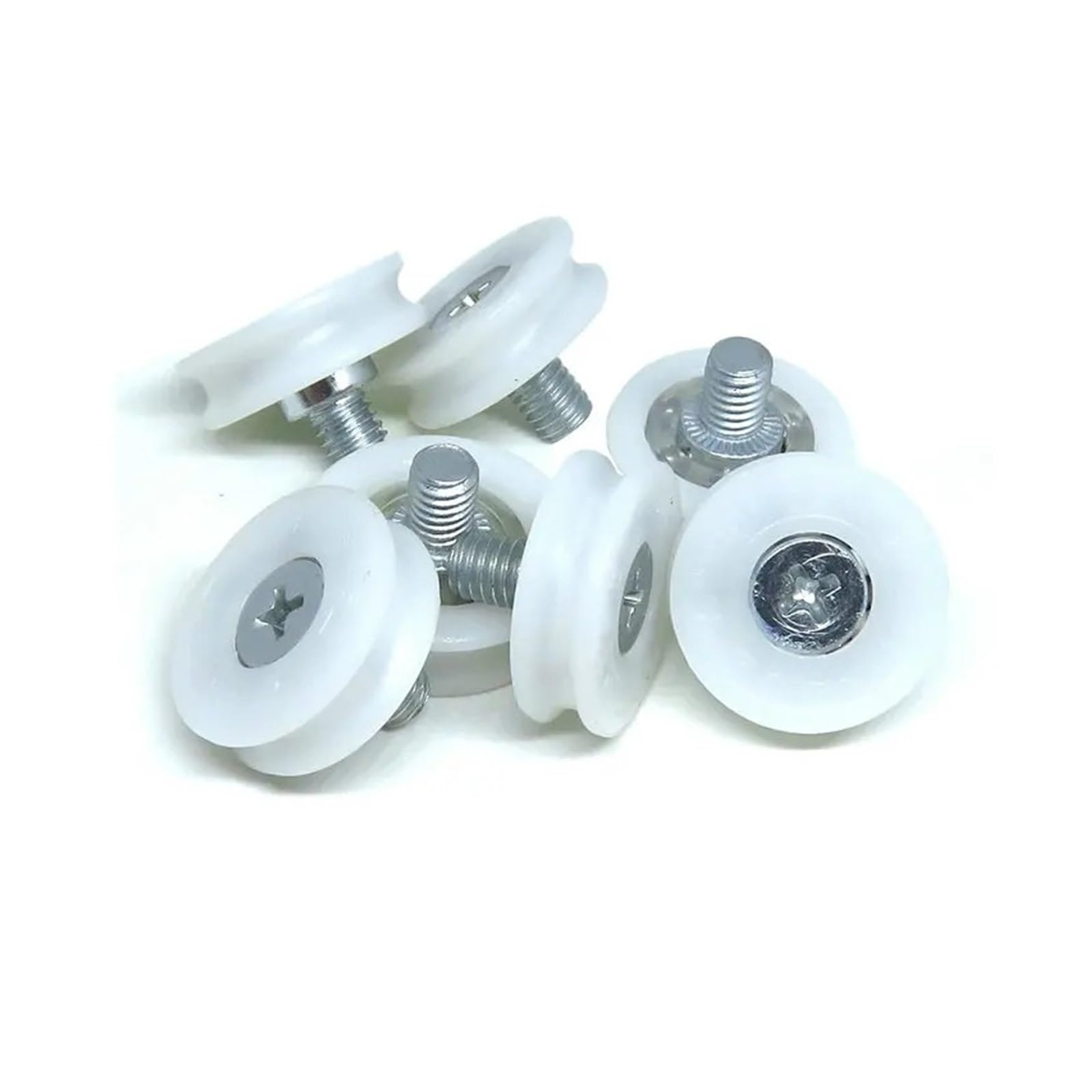 10pcs OD 22 mm U Shape Groove POM Drawer Round Track Wheel Runner Guide Rollers DU22 C2L8W7M6 C6L8W7M68 Mute Pulley DU19 ICXLPMC(DU22-C2L8W7M6) von ICXLPMC