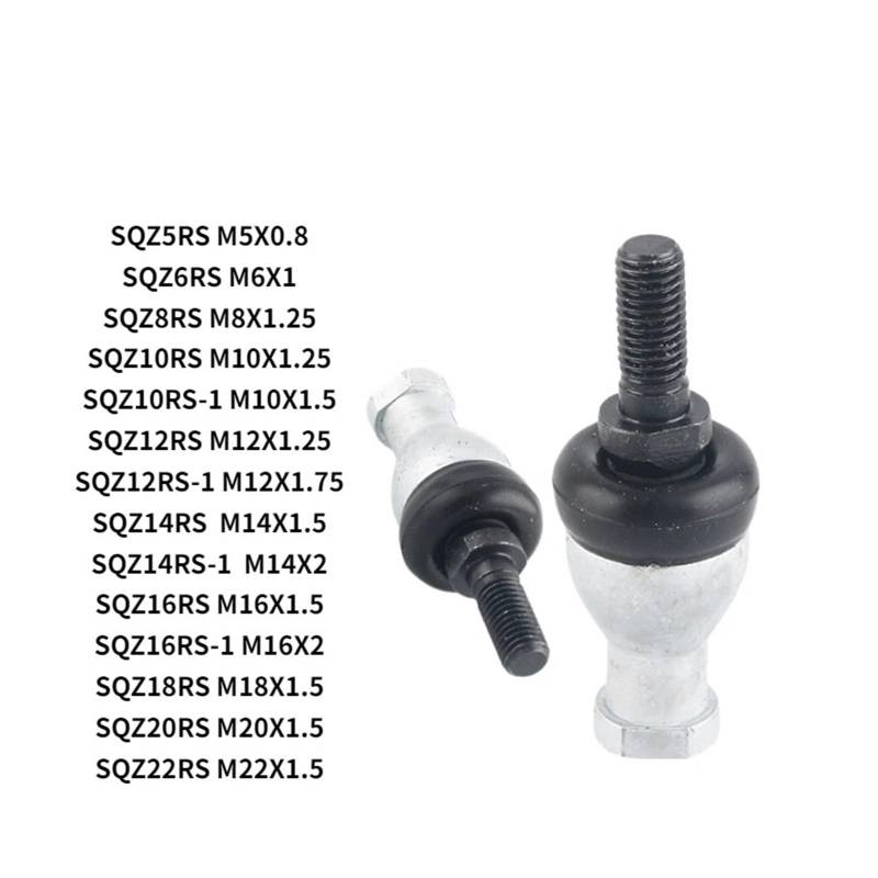 1PCS Automotive Shift Ball Head SQZ5RS SQZ6RS SQZ8RS SQZ10RS Straight Rod Joint Rod End Joint Bearing ICXLPMC(Right,SQZ5RS M5X0.5) von ICXLPMC