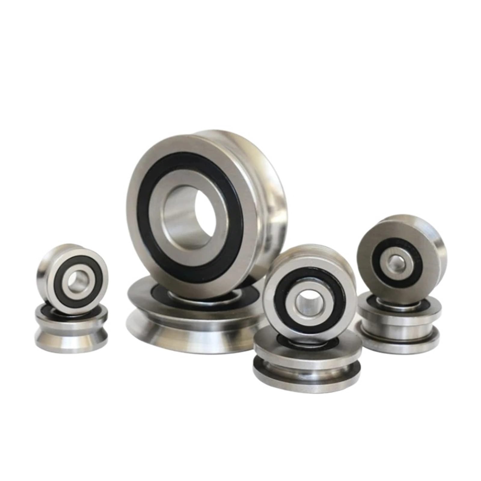 1PCS LFR Series Rail Roller Bearing LFR5200-8 Inner Diameter 10mm Outer Diameter 32mm Height 14mm U Groove Diameter 8mm 10 * 32 * 14 ICXLPMC von ICXLPMC