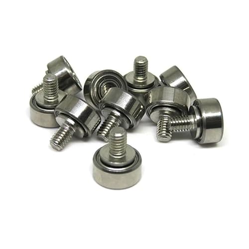 1pcs 11xW5xM4 External Thread Bearing Wheel JS68511-5C1L6M4 OD 11mm Stainless Screw External Thread Guide Pulley Roller ICXLPMC von ICXLPMC