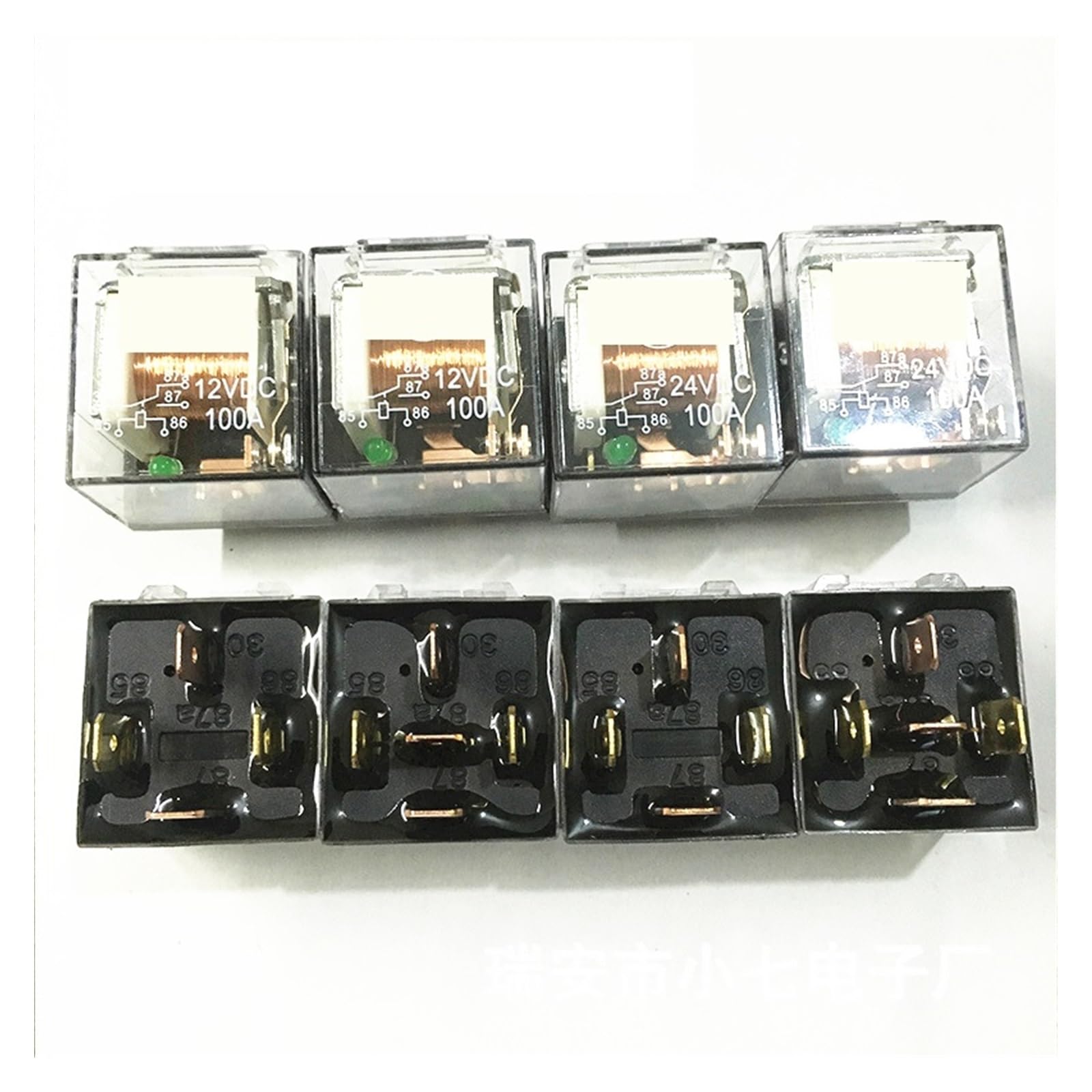 1pcs 12V/24V 100A 4pin 5pin car waterproof transparent lighted relay high power single and double relay ICXLPMC(12V 5pin) von ICXLPMC