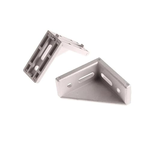 2028 3030 3060 4040 4080 6060 20/30/40/45/60 Aluminum Profile Connector CNC Router Aluminum Corner Bracket 2040 3060 ICXLPMC(10PCS 4040 Sliver) von ICXLPMC