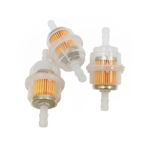 3pcs Gasoline Filter Big Petrol In-Line Clear Fuel Gas Filter for 6 or 8mm Pipe Filter Motorcycle Scooter Motorbike ICXLPMC von ICXLPMC