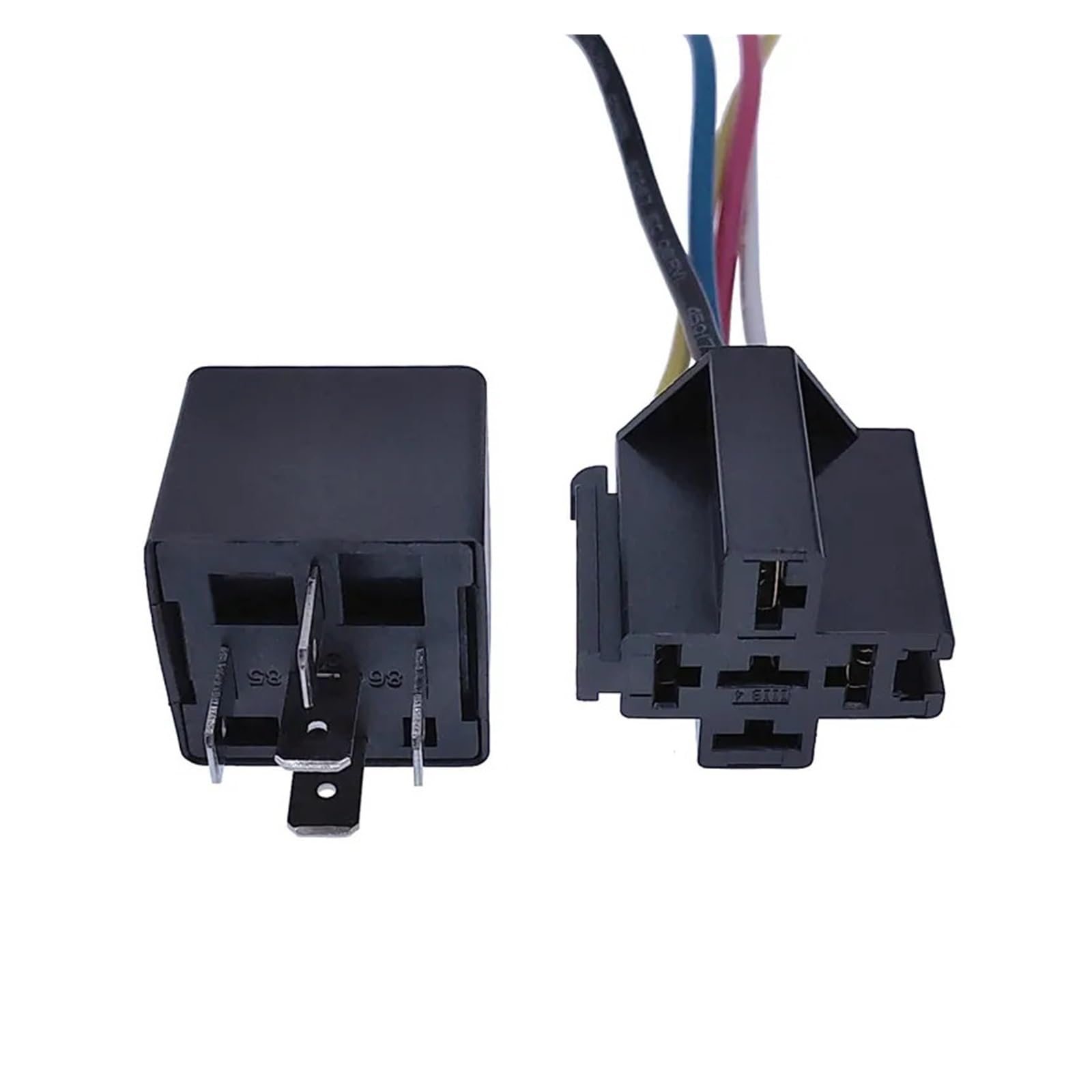 40A Auto Car Relay JD2912 4 Pin 5 Pin DC 12V 24V 36V 48V with Mounting Hole Coil Power 1.8W Automobile Control Device with Line ICXLPMC(4P 40A 12V Back Line) von ICXLPMC