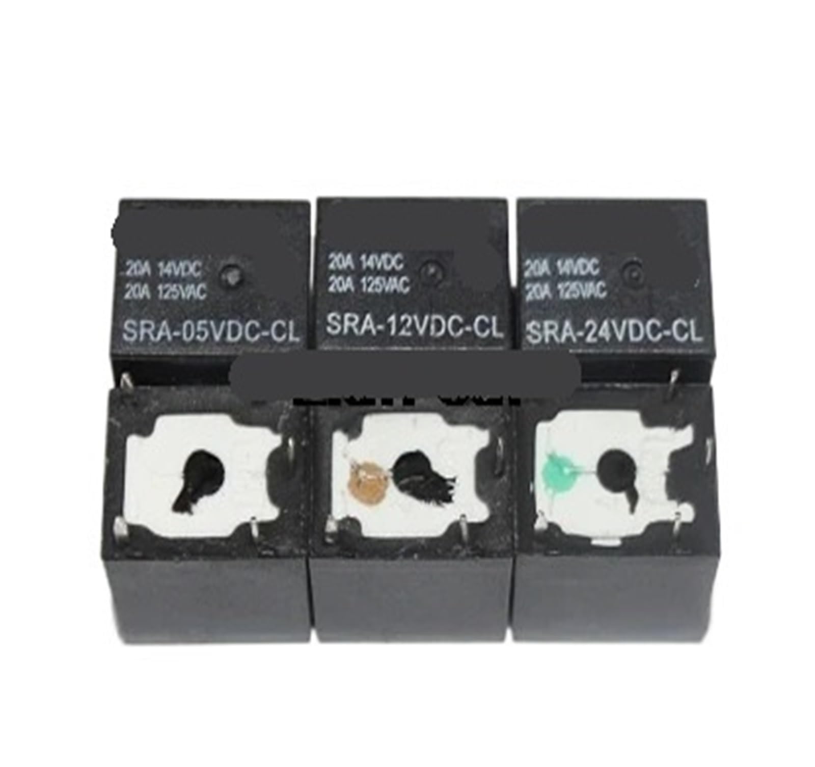 50Pcs 5V 12V 24V 20A DC Power Relay SRA-05VDC-CL SRA-12VDC-CL SRA-24VDC-CL 5Pin PCB Type Black Automobile relay ICXLPMC(12V) von ICXLPMC