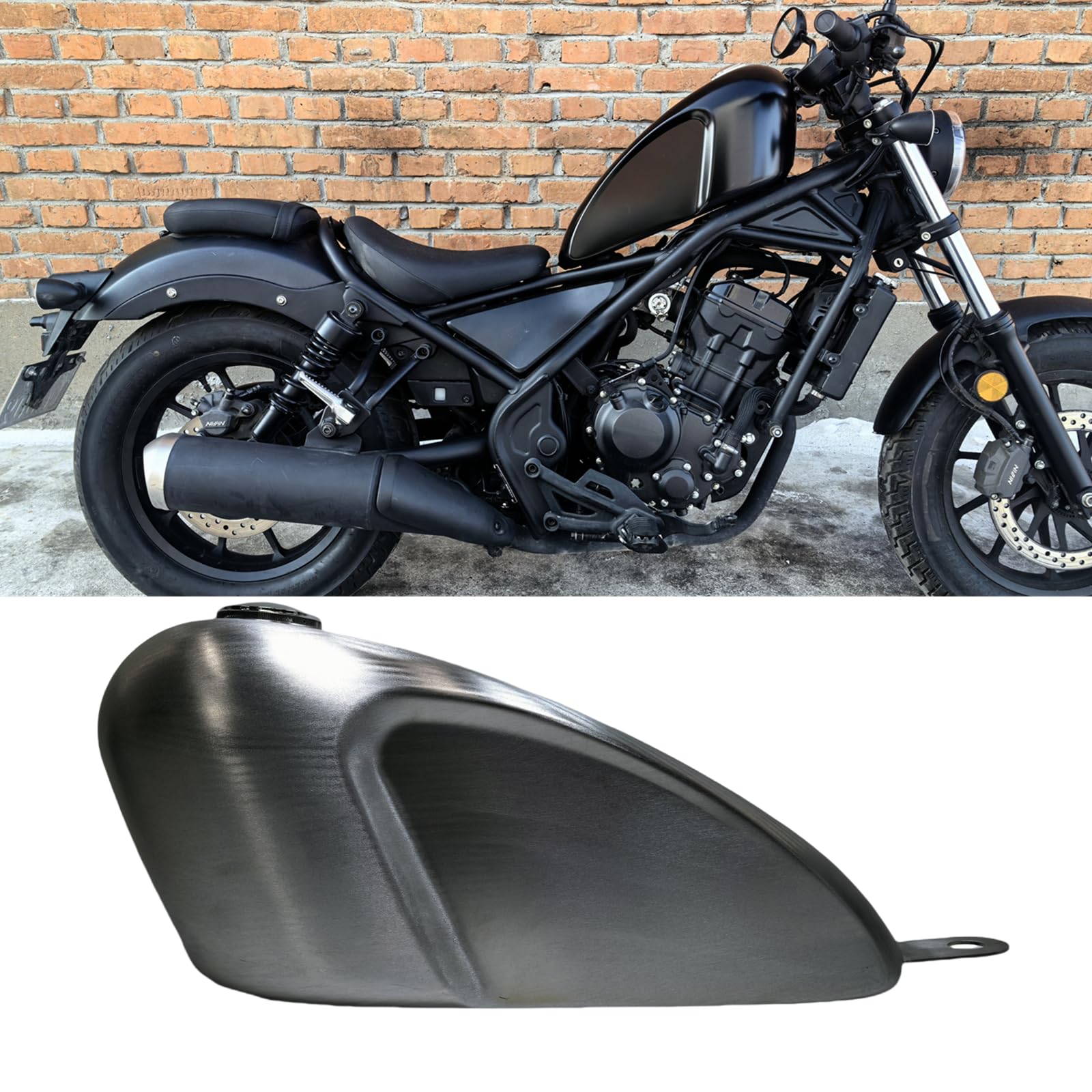 12L Kraftstofftank Öltank für Honda Rebel CM300 500 2017-2023 2018 von IDENUONA