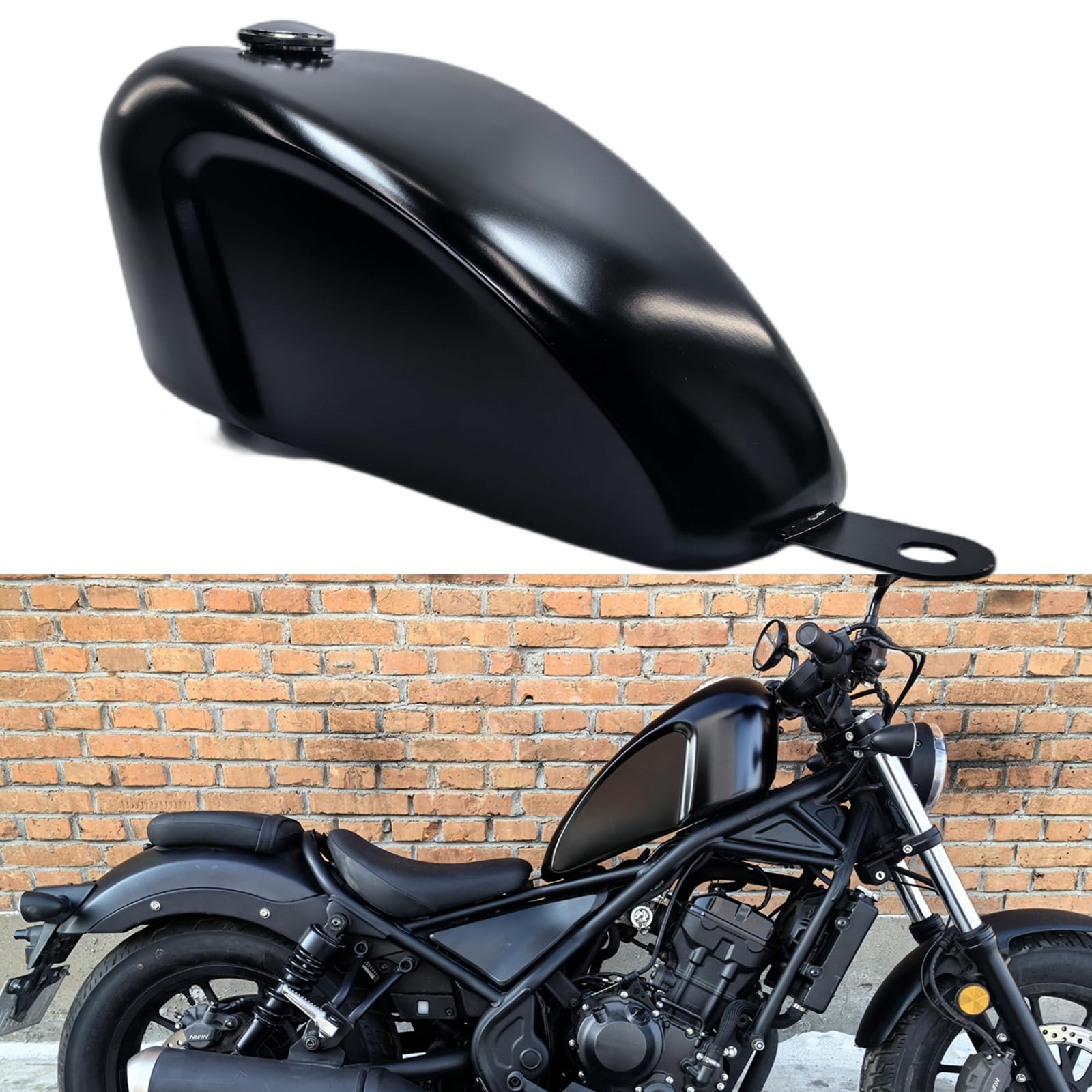 12L Kraftstofftank Öltank für Honda Rebel CM300 500 2017-2023 2018 von IDENUONA