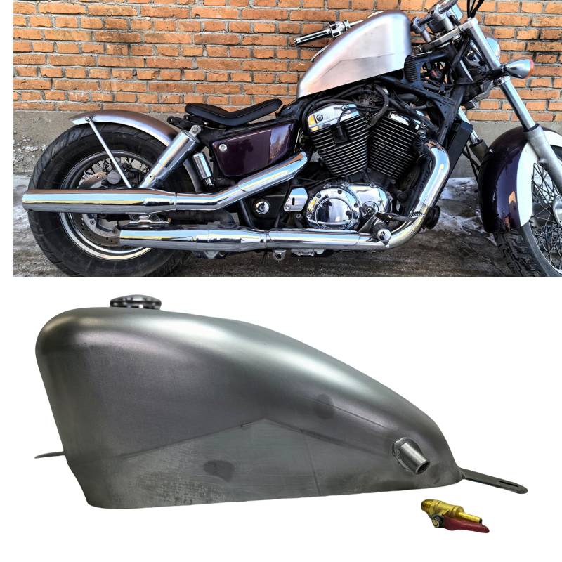 14L Unlackierter Kraftstofftank Öltank für Honda Shadow 1100 VT1100 2004-2009 2005 von IDENUONA