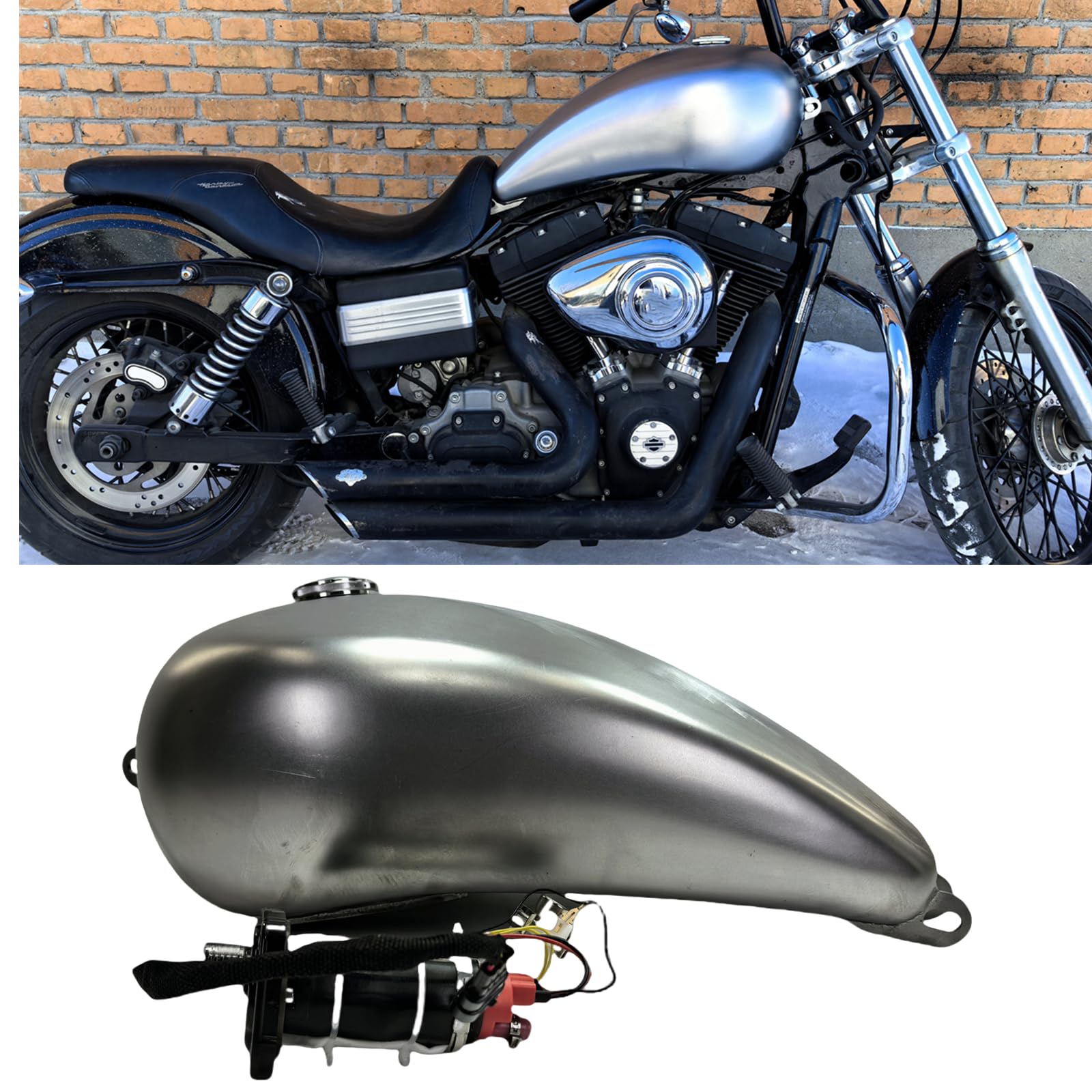 18 l Benzintank mit Öldeckel für Harley Davidson DYNA 2007–2017 2008 EFI von IDENUONA