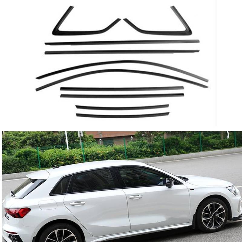 Auto Fenster Zierleiste Weatherstrip Siegelgerät Für 2021-2023 Audi A3 S3 Hatchback von IDENUONA