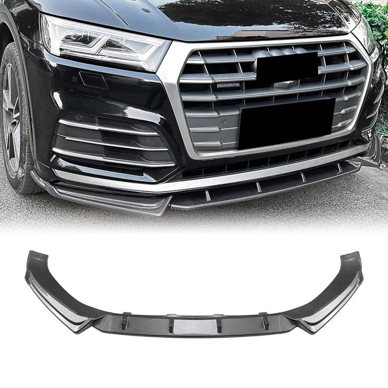 Auto Front Unterspoiler Lippe Splitter Für Audi Q5 FY Sline 2018-2020 Schwarz von IDENUONA