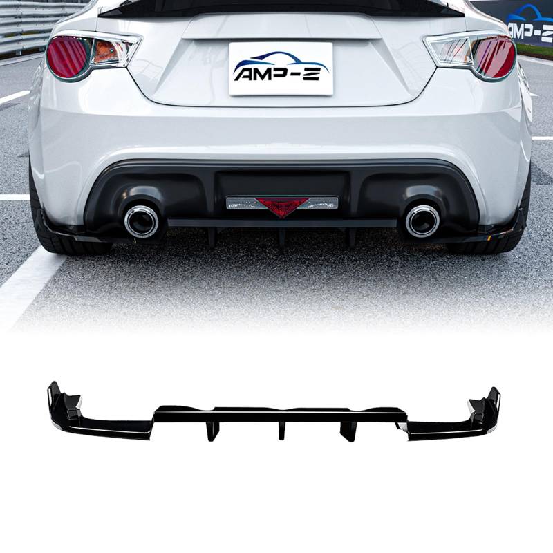 Auto Heckdiffusor Lippe für Subaru BRZ Scion FR-S GT86 2013-2020 2014 Schwarz von IDENUONA