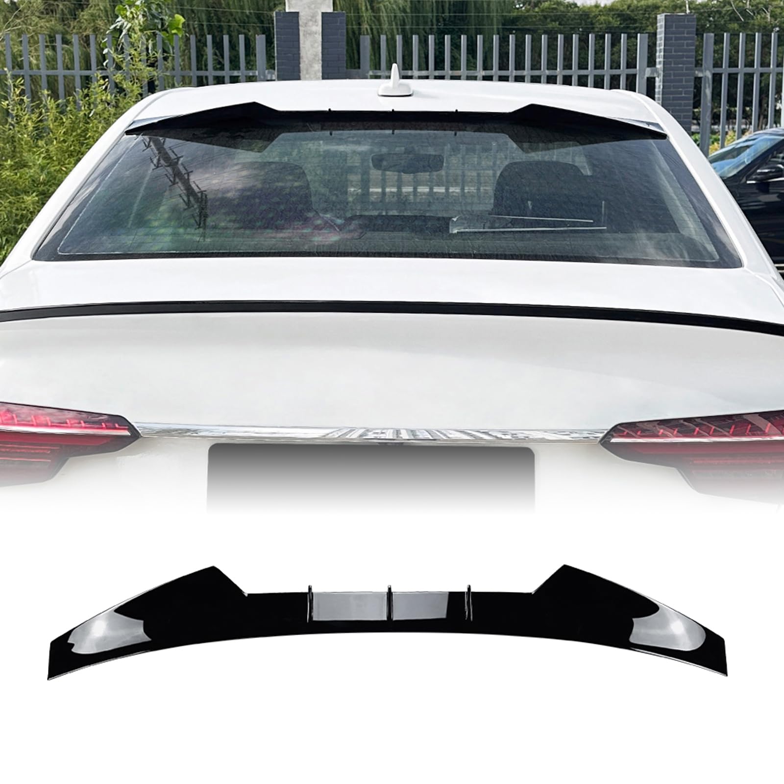 Auto Heckspoiler Lippe Für Audi Sedan A4 B9 2017-2024 2018 2019 Schwarz von IDENUONA