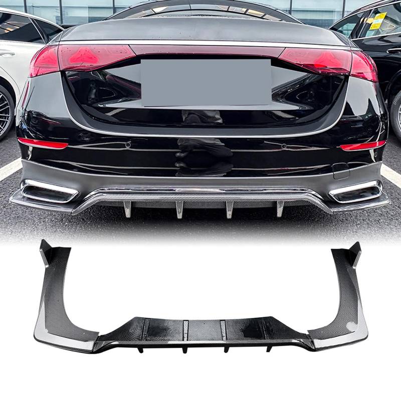 Auto Heckstoßstange Diffusor Lippe Bodykit für Benz E-Klasse W214 2024-2025 Schwarz von IDENUONA