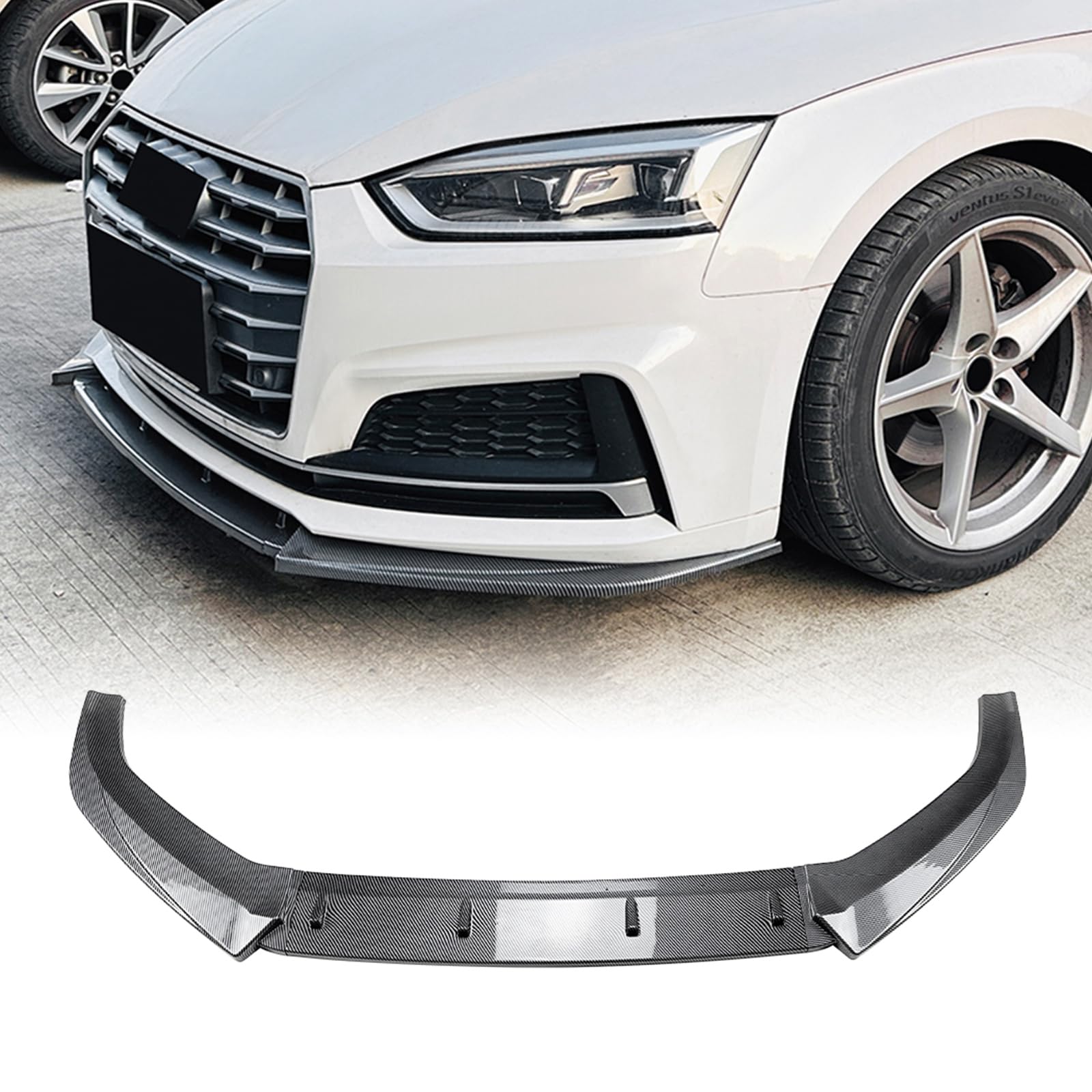 Front-Unterspoilerlippe Bodykit für Audi A5 S5 Sline F5 2017-2020 Schwarz von IDENUONA