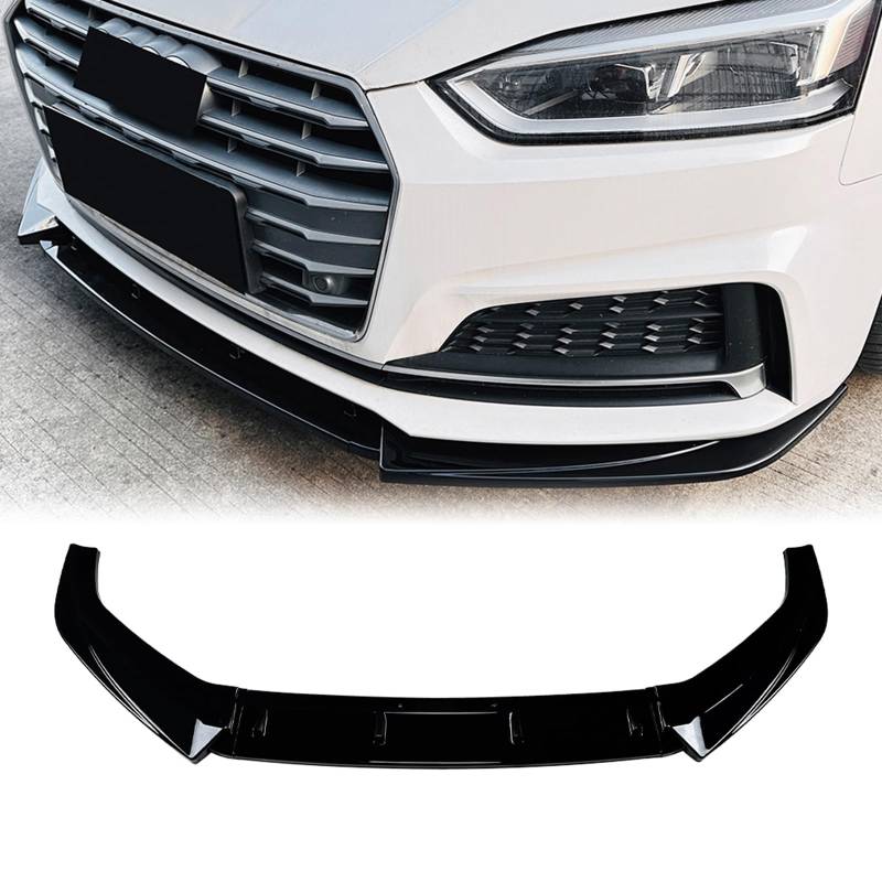 Front-Unterspoilerlippe Bodykit für Audi A5 S5 Sline F5 2017-2020 Schwarz von IDENUONA