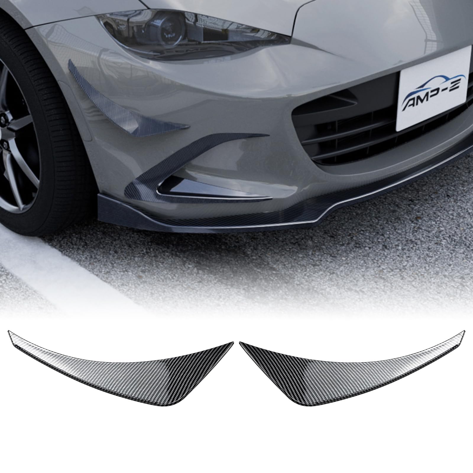 Frontseitenspoilerblende für Mazda Miata MX-5 ND 2016-2025 Schwarz von IDENUONA