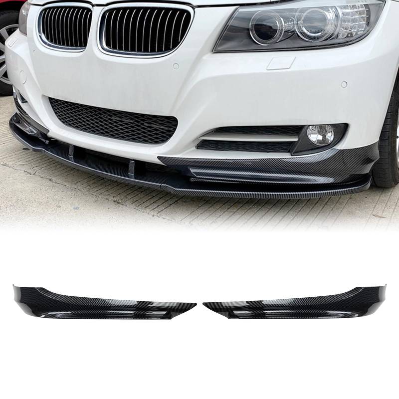 Frontseitenspoilerblende passend für BMW 3er E90 E91 2009-2012 schwarz von IDENUONA