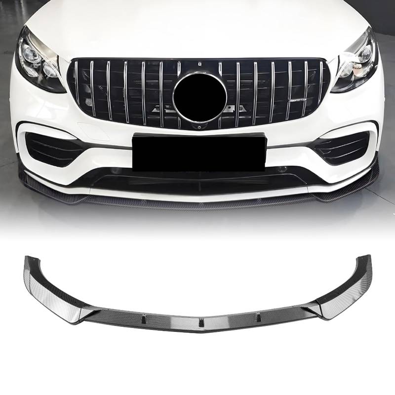 Frontspoilerlippe Splitter Bodykit für Benz GLC63 AMG X253 2016-2019 Schwarz von IDENUONA