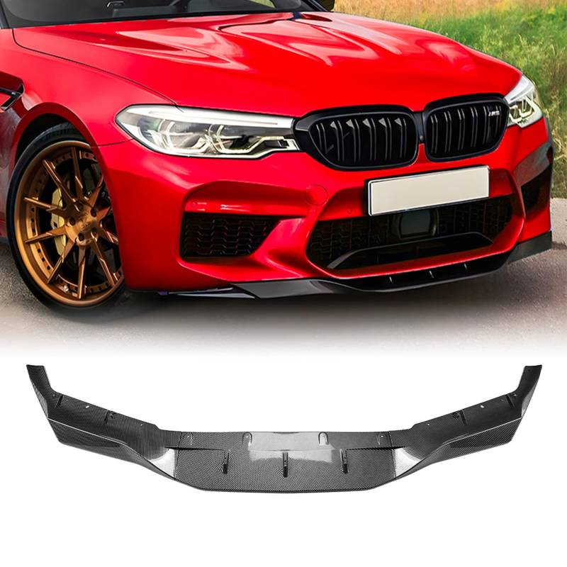 Frontspoilerlippe Splitter Fit für BMW 5er F90 M5 2018-2020 Schwarz von IDENUONA