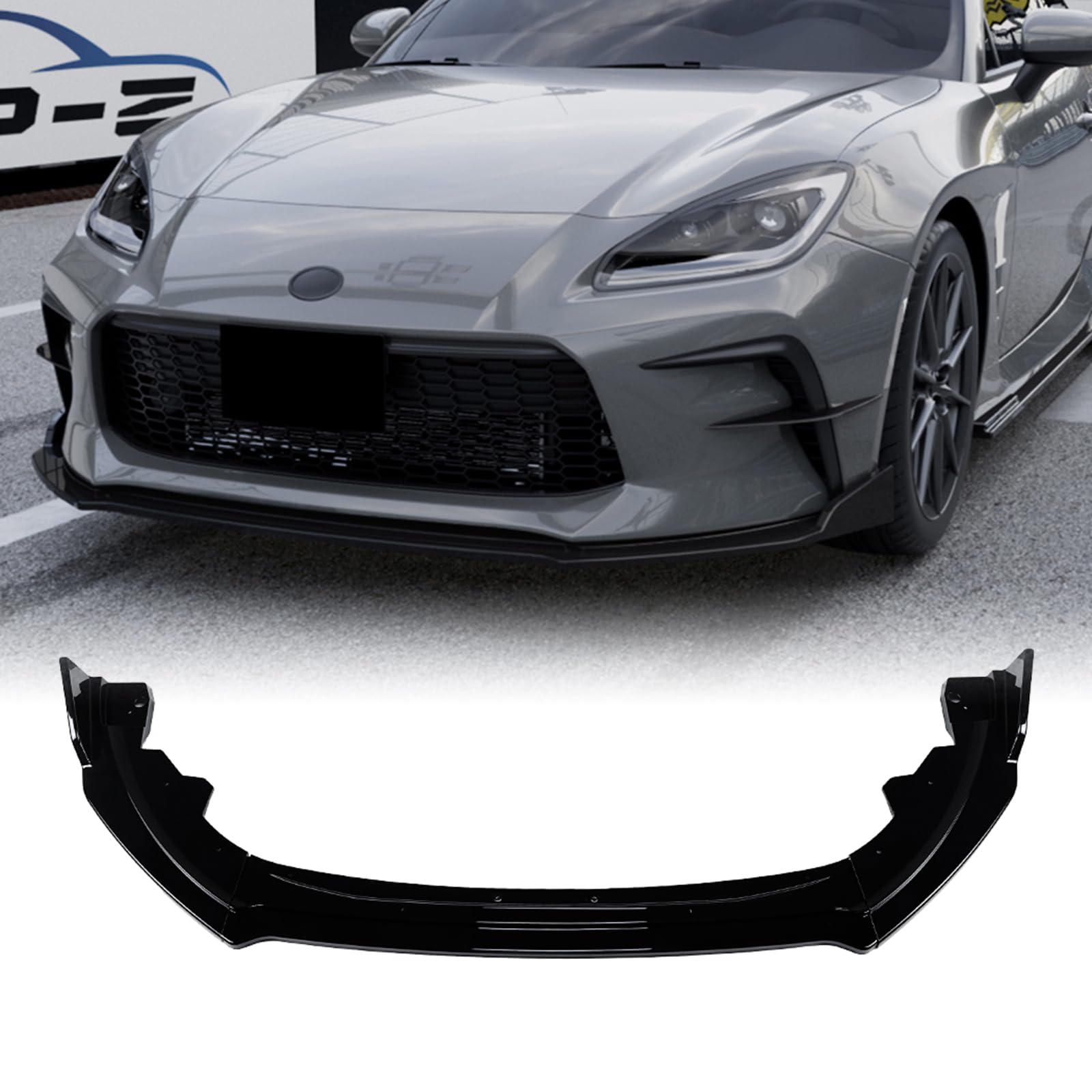 Frontstoßstange Spoiler Lippe Splitter Kit für Toyota GR86 2022-2024 Schwarz von IDENUONA