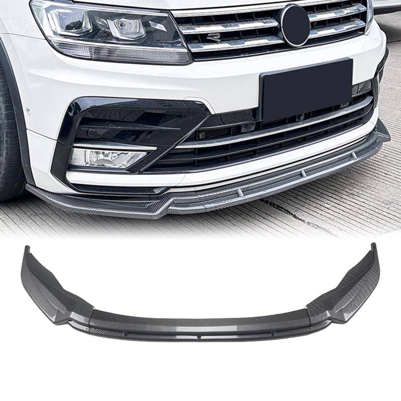 Frontstoßstange Untere Spoilerlippe für VW Tiguan MK2 Rline 2017-2020 Schwarz von IDENUONA