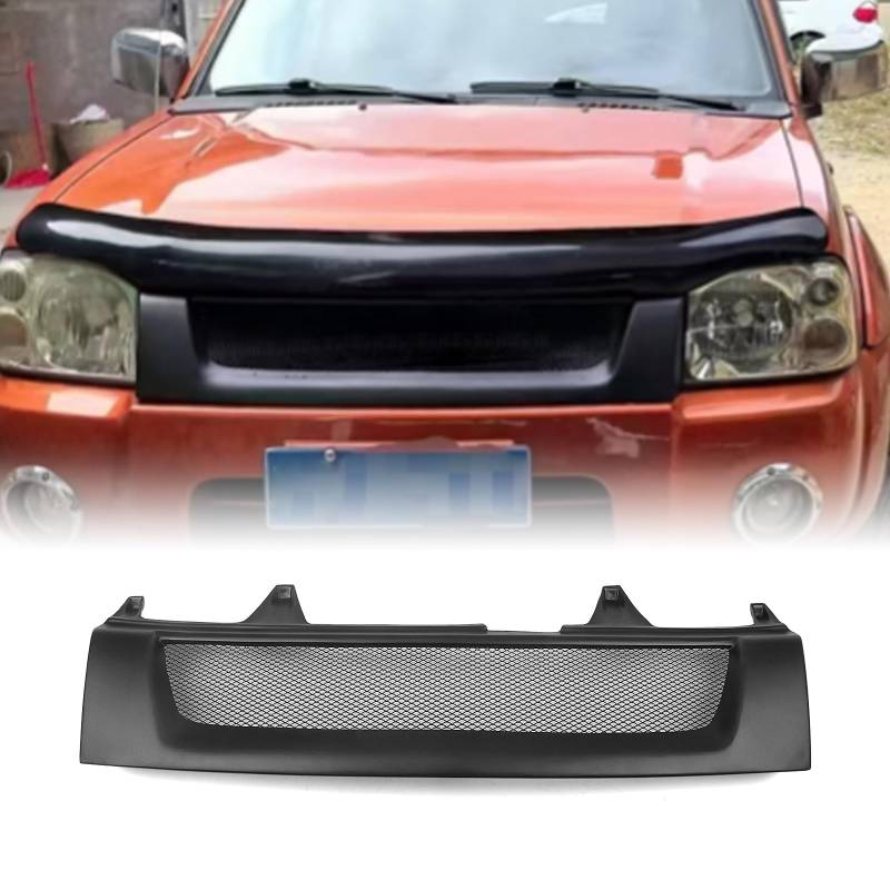 Frontstoßstangengitter für Nissan Navara 2001–2015 2002, matte Kohlefaser von IDENUONA