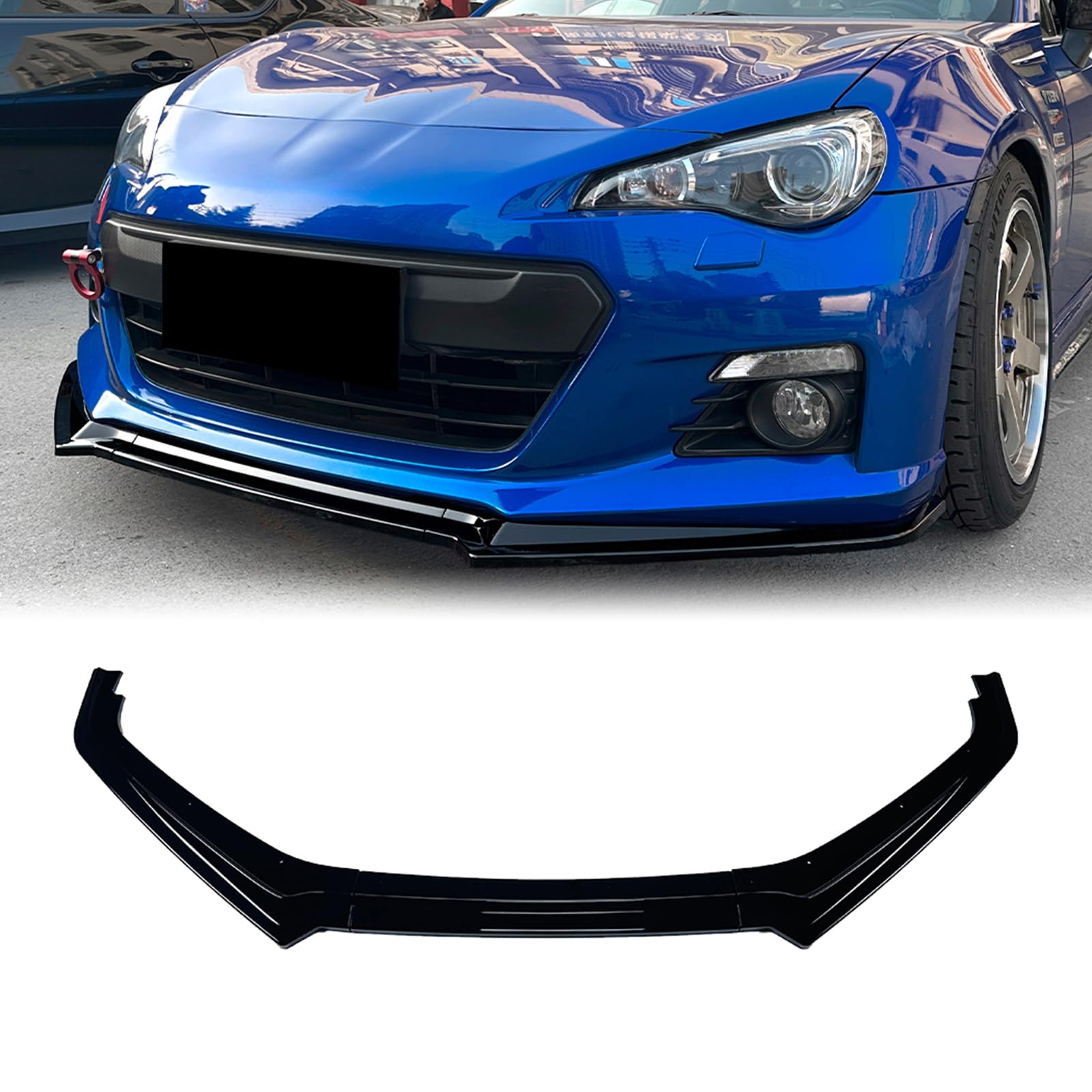 Frontstoßstangenspoilerlippe Splitter Kit für Subaru BRZ 2013-2016 schwarz von IDENUONA