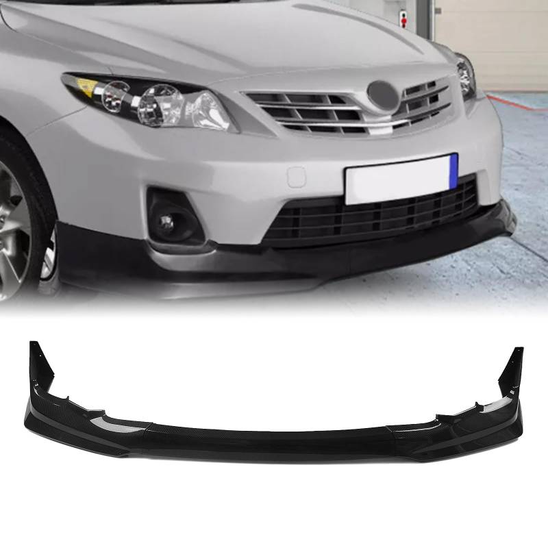 Frontstoßstangenspoilerlippe Splitter Kit für Totota Corolla 2011-2013 schwarz von IDENUONA