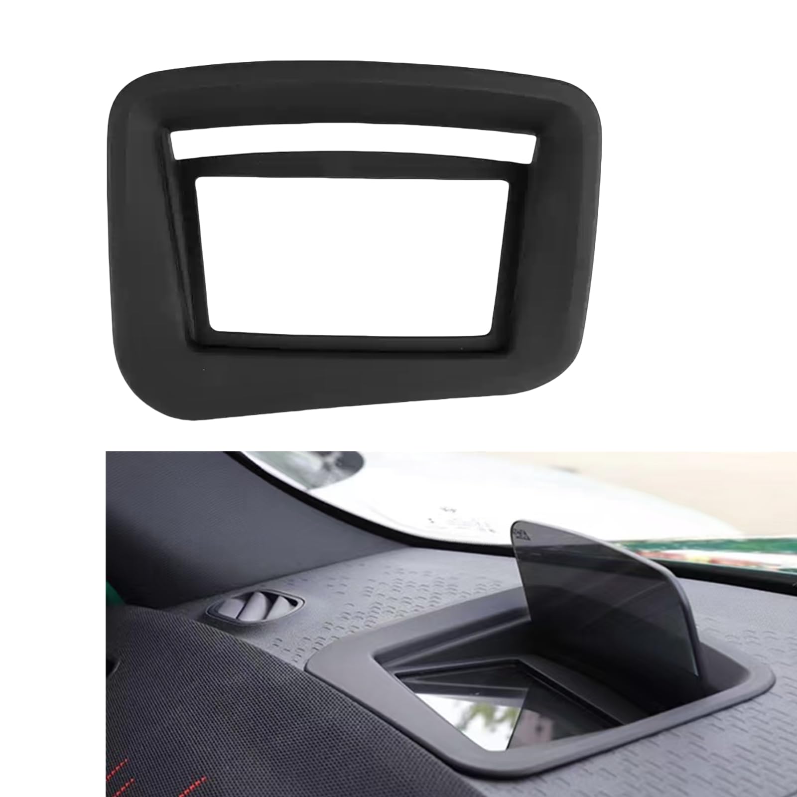 Heads-up Display Schutzrahmen Blende für Mini Countryman U25 2024-2025 schwarz von IDENUONA