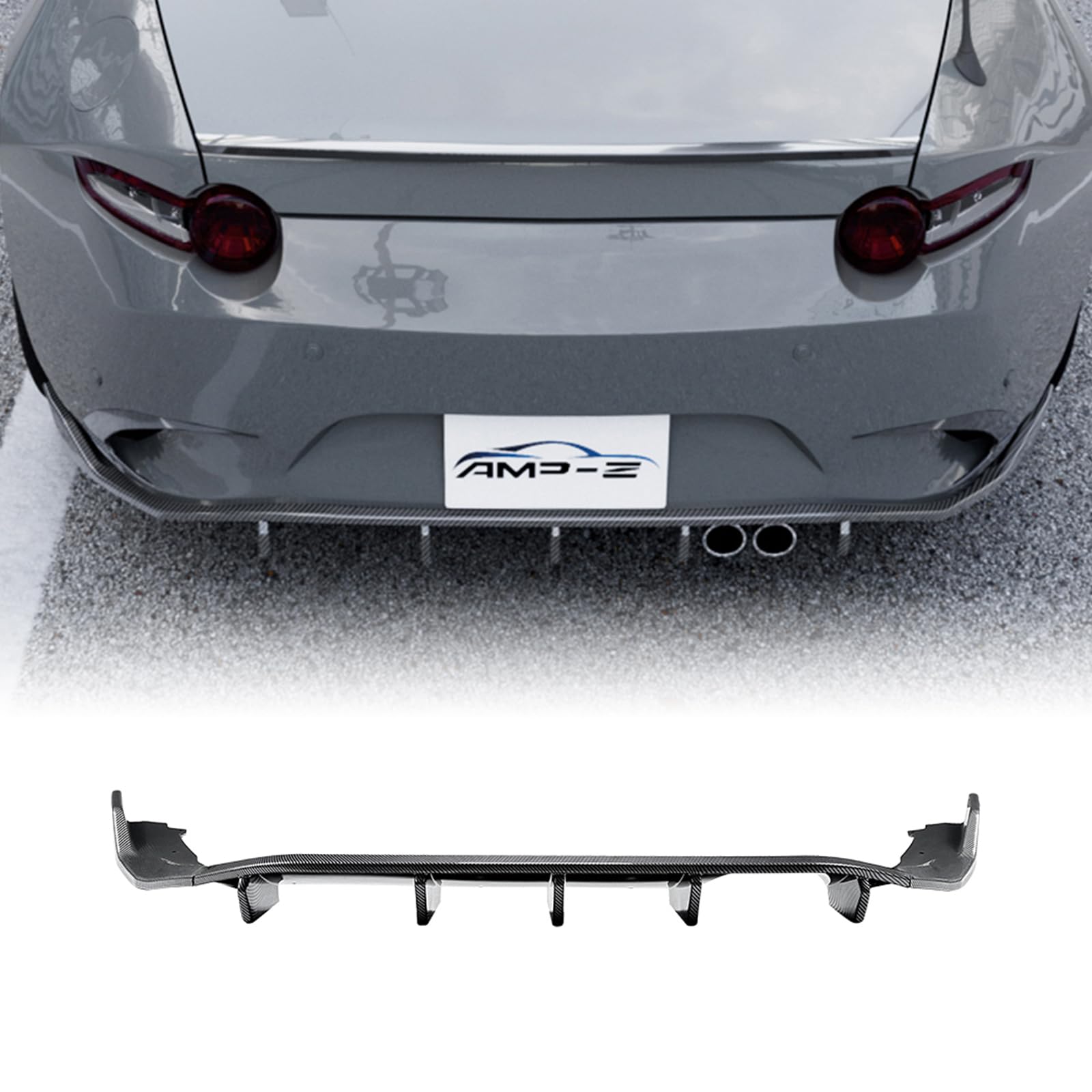 Heckstoßstange Diffusor Lippe für Mazda MX-5 Miata ND 2016-2025 Bodykit Schwarz von IDENUONA